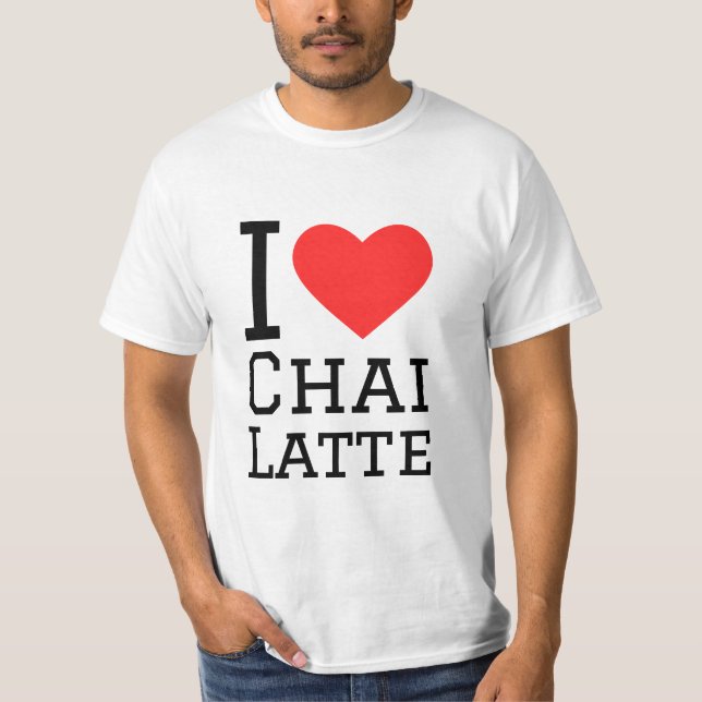 T-shirt J'aime chai latte (Devant)