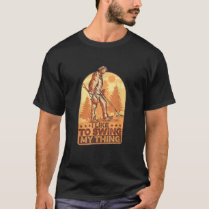 T-shirt J'Aime Chanter Ma Chose Métal Drôle Détecter Gol