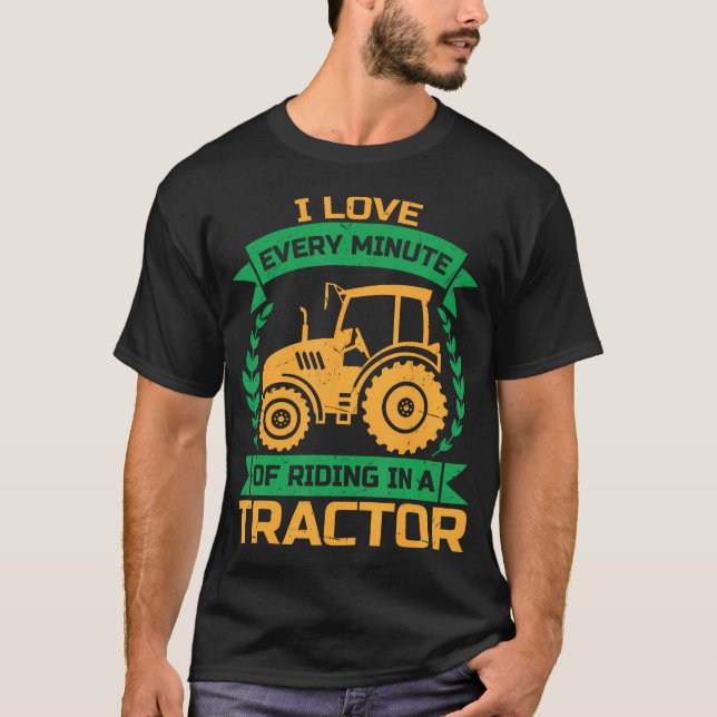 T-shirt J'aime chaque minute passée à rouler dans un tract (Devant)