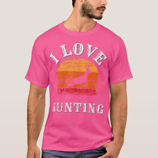 T-shirt J'Aime Chasse Passion Chasseur Deer Gun Rifle