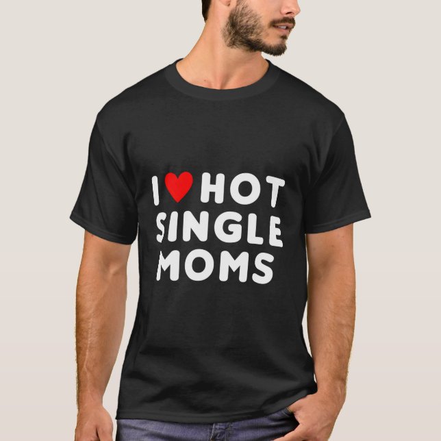 T-shirt J'Aime Chaud Moms Simple Rouge Il (Devant)