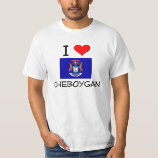 T-shirt J'aime Cheboygan Michigan