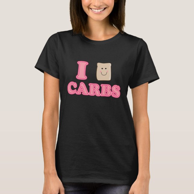 T-shirt J'aime Chemise Maternité Carbs (Devant)