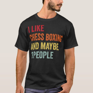T-shirt J'Aime Chess Boxing Peut-Être 3 Personnes