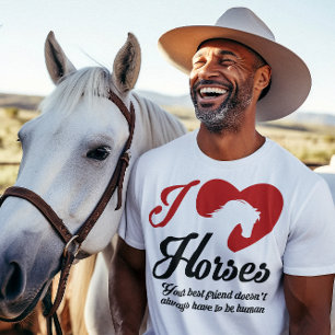 T-shirt J'aime / Chevaux du coeur
