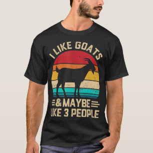 T-shirt J'Aime Chèvre Et Comme 3 Personnes Amoureux des an