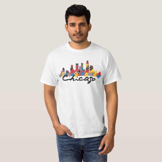 T-shirt J'aime Chicago (Devant entier)
