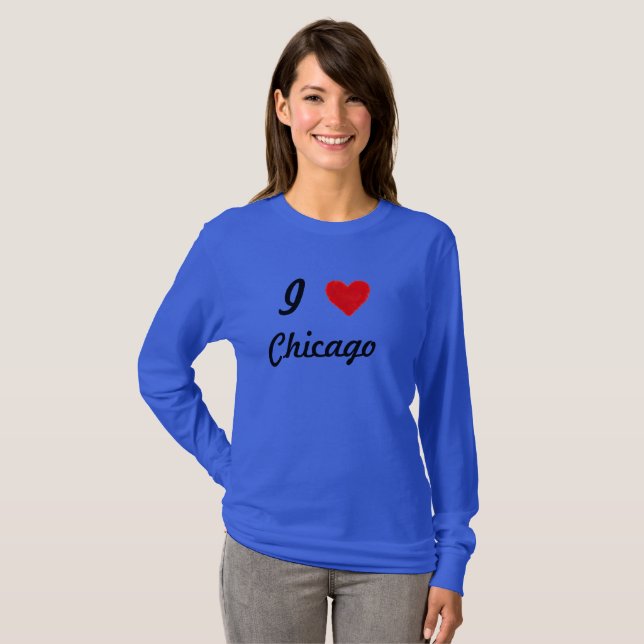 T-shirt J'aime Chicago (Devant entier)