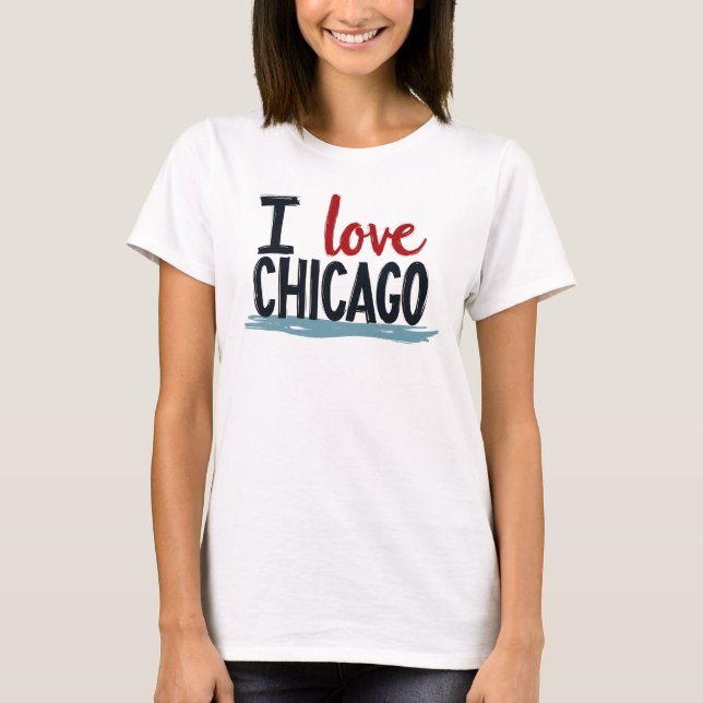 T-shirt J'aime Chicago (Devant)