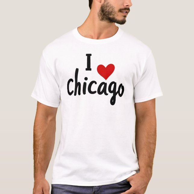 T-shirt J'aime Chicago (Devant)