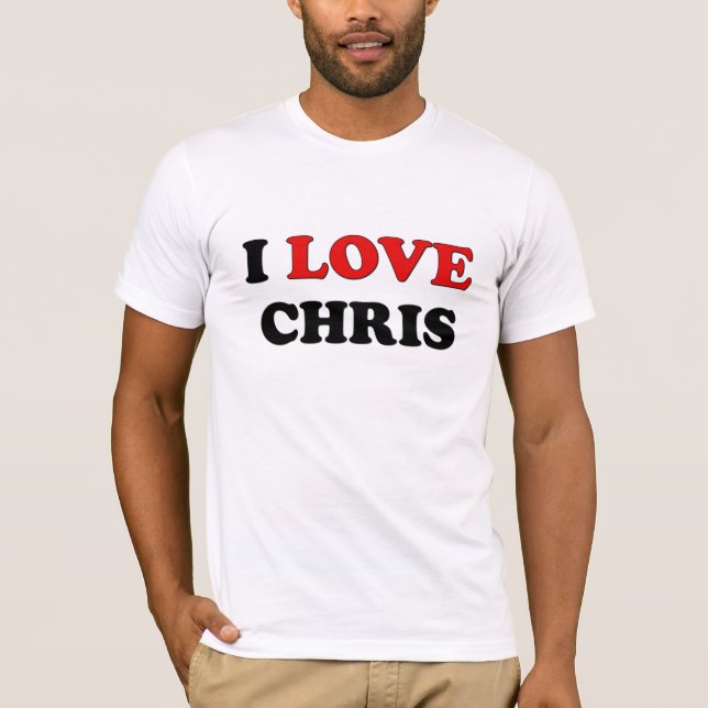 T-shirt J'aime Chris (Devant)