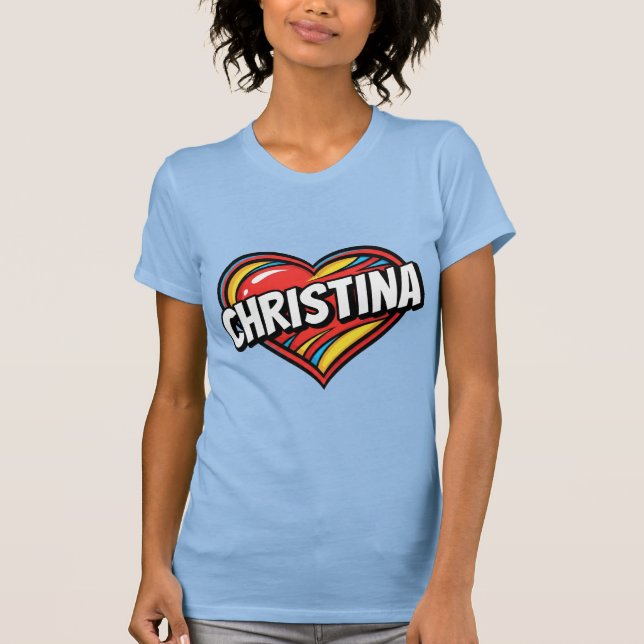 T-Shirt J'aime Christina (Devant)