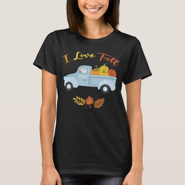 T-shirt J'Aime Chuter Automne Changer de Feuille (Devant)