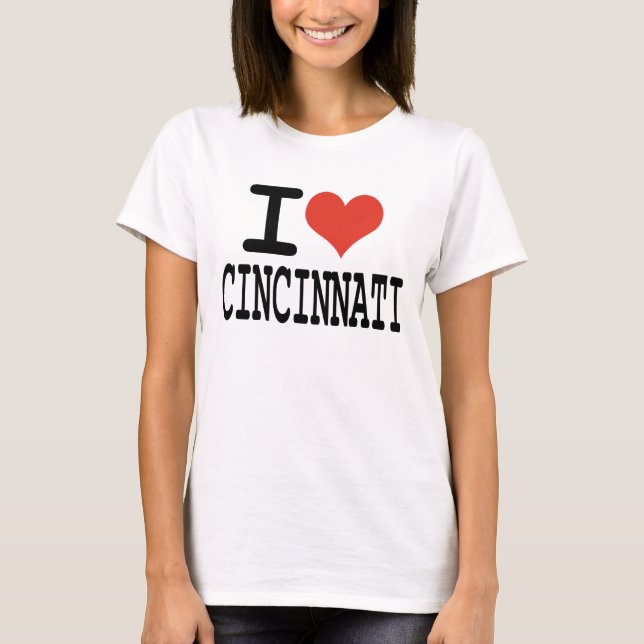 T-shirt J'aime Cincinnati (Devant)