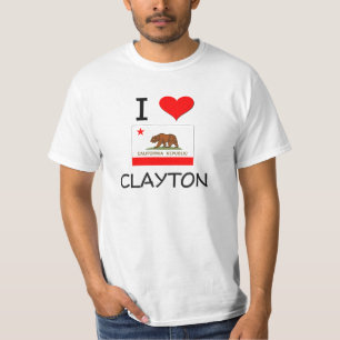 T-shirt J'aime CLAYTON la Californie