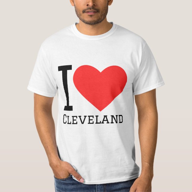 T-shirt J'aime Cleveland (Devant)