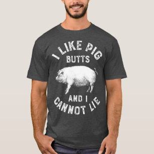 T-shirt J'Aime Cochon Buttes BBQ Funny Pork Barbecue Cadea