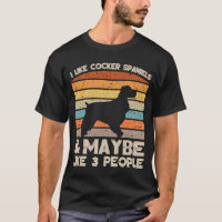 J'aime Cocker Spaniels Retro Vêtements et Annivers