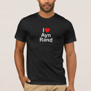 T-shirt J'aime (coeur) Ayn Rand
