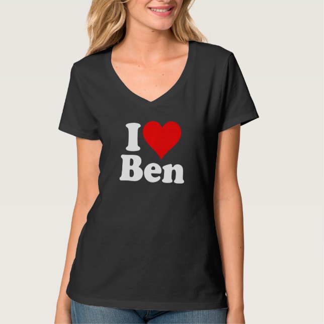 T-SHIRT J'AIME COEUR BEN BENJAMIN BENNY (Devant)
