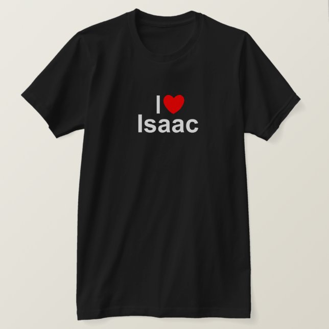 T-shirt J'aime (coeur) Isaac (Design devant)