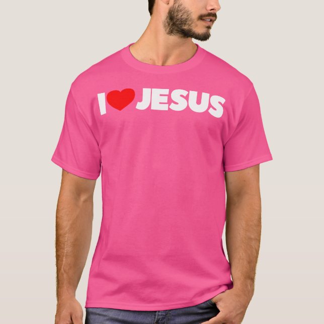 T-shirt J'aime (coeur) Jésus (Devant)