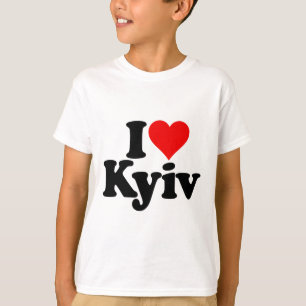 T-shirt J'aime cœur Kyiv Kiev Ukraine Ukr