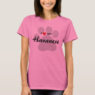 T-shirt J'aime (coeur) ma chemise d'amoureux de les chiens