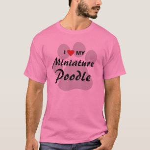 T-shirt J'aime (coeur) ma chemise d'amoureux des chiens de