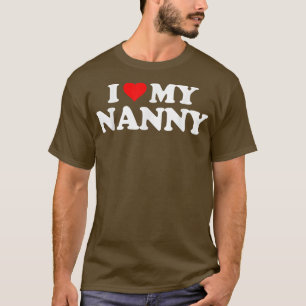 T-shirt J'aime coeur ma NANNY 