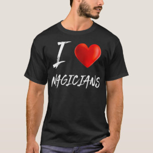 T-shirt J'aime Coeur MAGICIENS Magie T