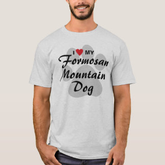 T-shirt J'aime (coeur) mes amoureux de les chiens