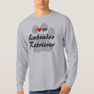 T-shirt J'aime (coeur) mes amoureux de les chiens de