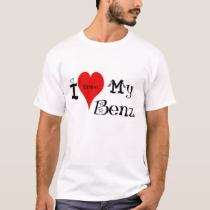 T-shirt j'aime (coeur) mon benz