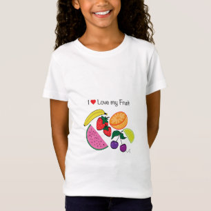 T-Shirt J'Aime (Coeur) Mon Fruit...Mignonne