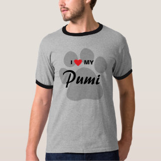 T-shirt J'aime (coeur) mon Pumi