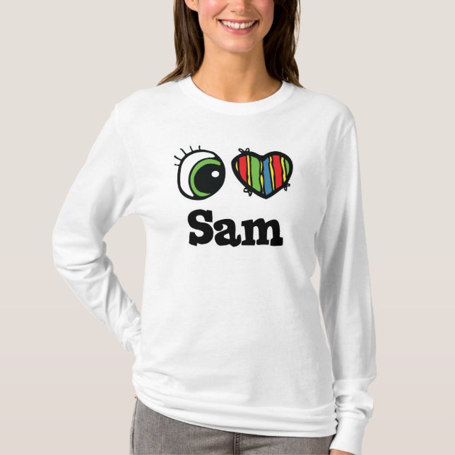 T-shirt J'aime (cœur) Sam (Devant)