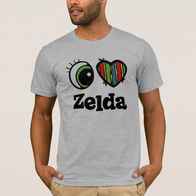 T-shirt J'aime (Cœur) Zelda (Devant)