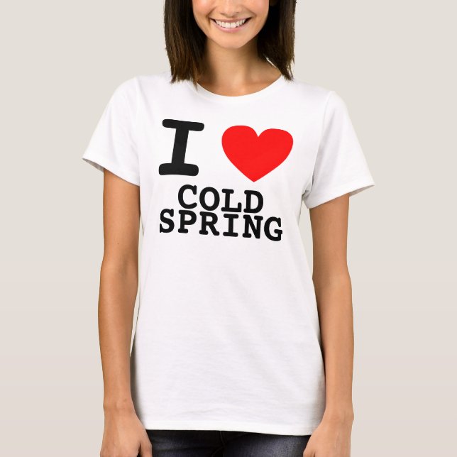 T-shirt J'aime Cold Spring (Devant)