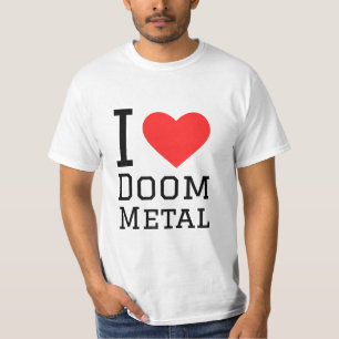 T-shirt J'aime collant carré en métal de colombe