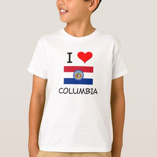 T-shirt J'aime Colombie Missouri (Devant)