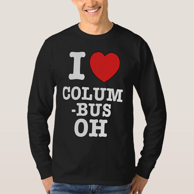 T-shirt J'aime Columbus Ohio, OH Amour (Devant)