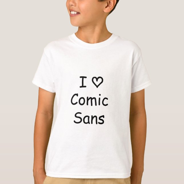 T-shirt J'aime comique sans ! (Devant)