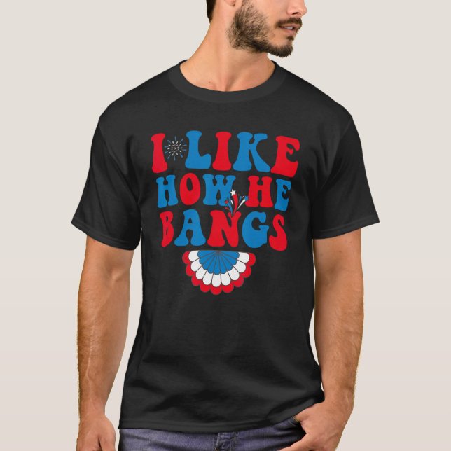 T-shirt J'aime comment il cogne J'aime comment elle explos (Devant)