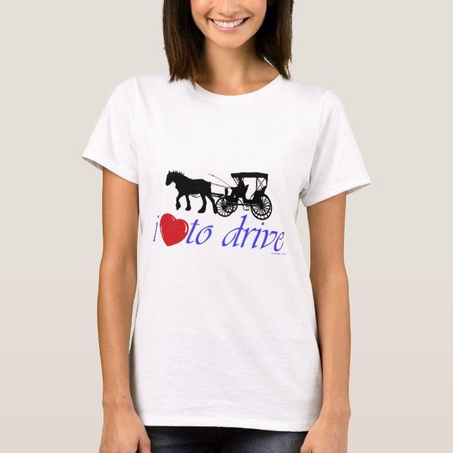 T-shirt J'aime conduire (Devant)
