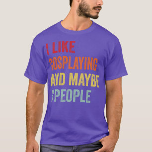 T-shirt J'Aime Cosplay Peut-Être 3 Personnes