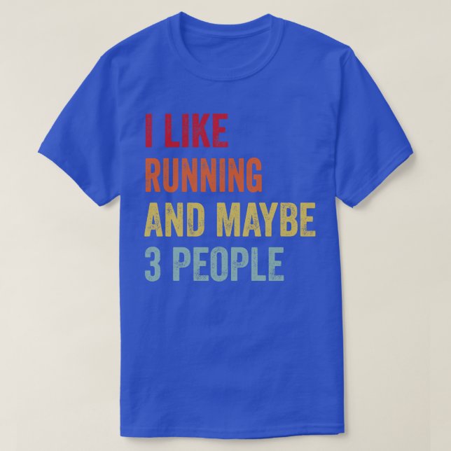 T-shirt J'Aime Courir 3 Personnes (Design devant)