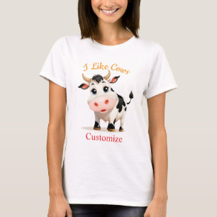 T-shirt J'Aime Cows Art Thunder_Cove