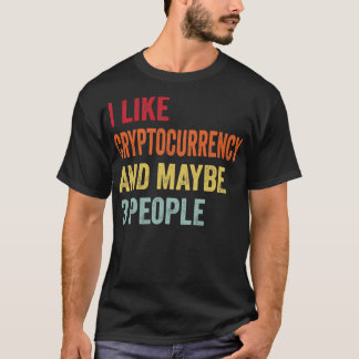 T-shirt J'Aime Cryptomonnaie Peut-Être 3 Personnes