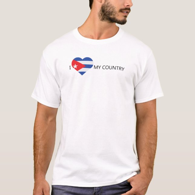 T-shirt J'aime Cuba (Devant)
